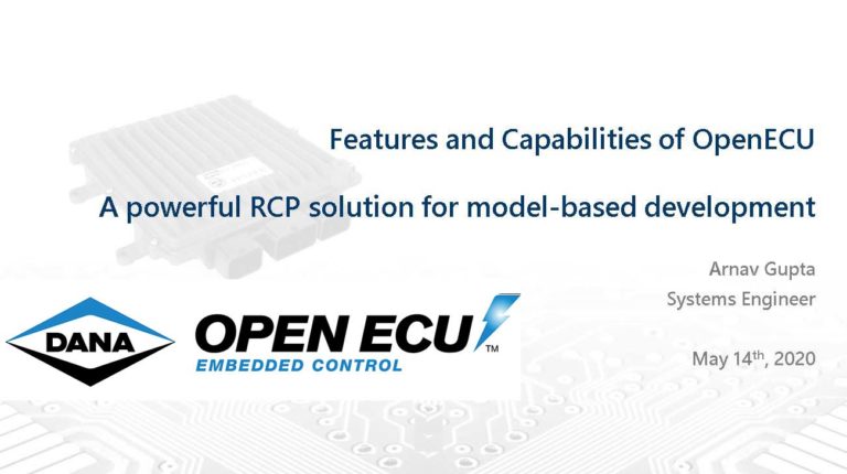 Webinar: Features and Capabilities of OpenECU